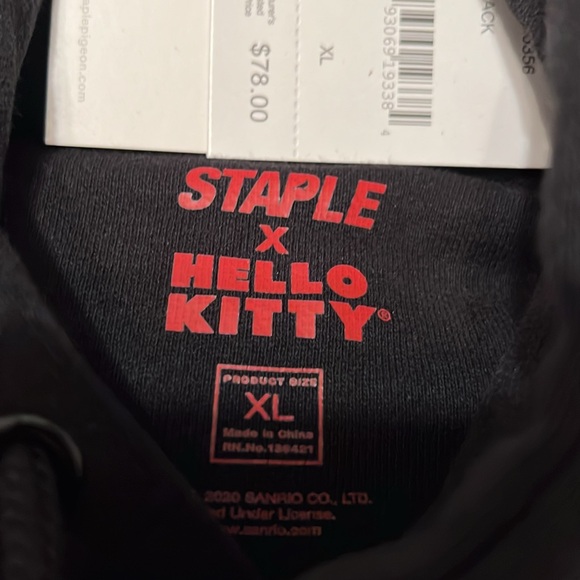 New mens XL STAPLE and HELLO KITTY Collaboration hoodie. Limited Edition - Picture 4 of 4